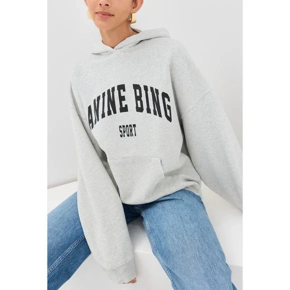Anine Bing 'Harvey' Grey Sweatshirt Size XS - Picture 1 of 4